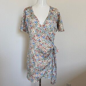 Lilyful Floral Wrap Dress Size S